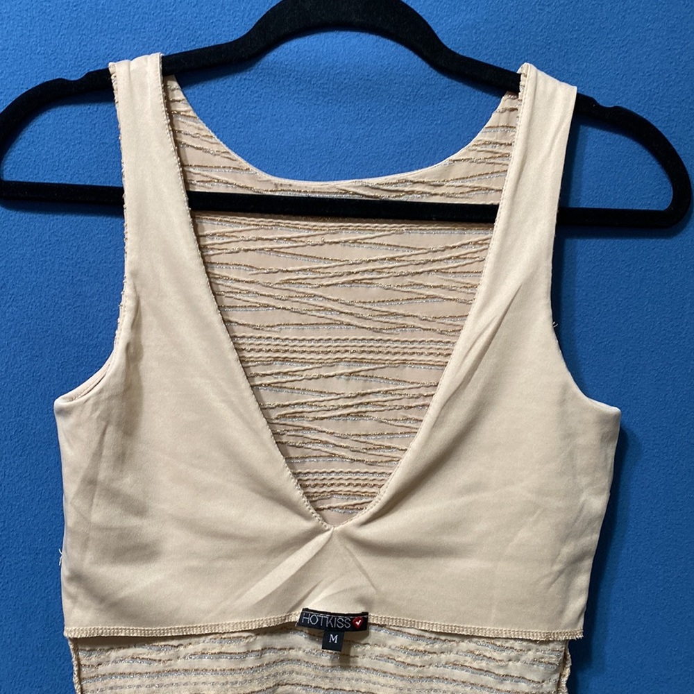 Open back lurex shine top half lining and side slits used size M Hotkiss - Picture 12 of 16
